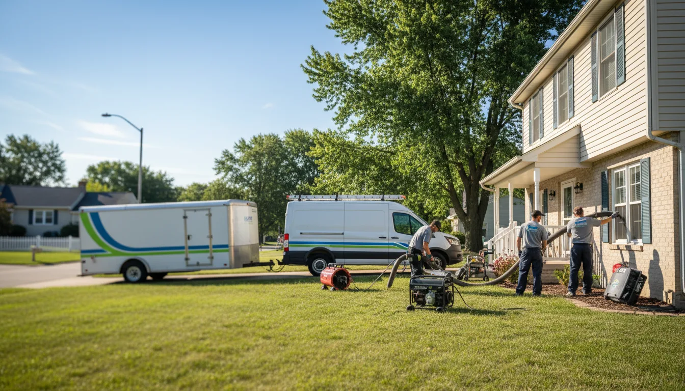 Flooded Basement Restoration And Cleanup With Repair in Decatur, IA near me